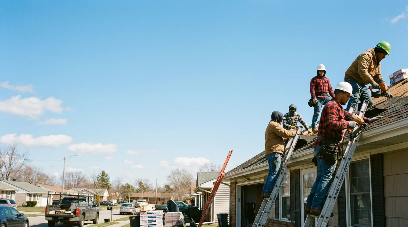 Roofing in Larwill, IN near me
